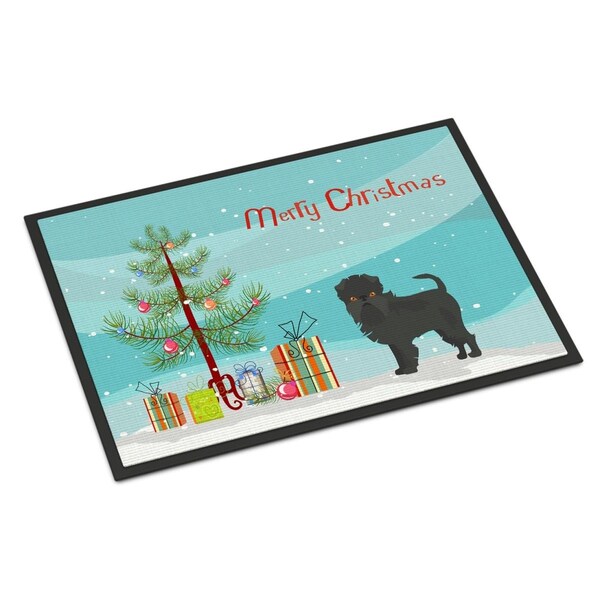 Carolines Treasures 24 x 36 in. Affenpinscher Christmas Tree Indoor or Outdoor Mat CK3440JMAT - main